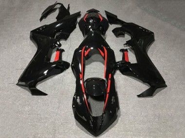 Buy 2017-2024 Glossy Black with Red Lining Honda CBR1000RR Motorcycle Fairings UK