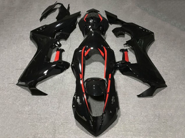 2017-2024 Glossy Black with Red Lining Honda CBR1000RR Motorcycle Fairings UK