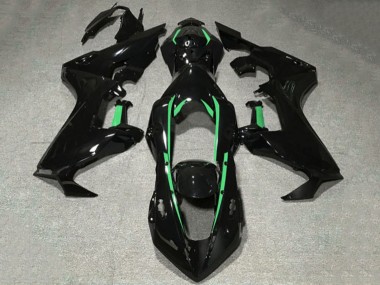 Buy 2017-2024 Glossy Black Forest Green Lining Honda CBR1000RR Motorcycle Fairings UK