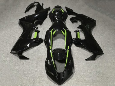 Buy 2017-2024 Glossy Black Lime Green Lining Honda CBR1000RR Motorcycle Fairings UK
