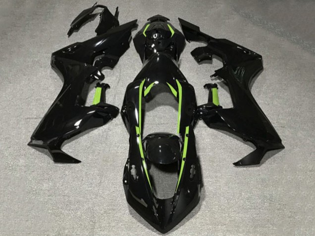 2017-2024 Glossy Black Lime Green Lining Honda CBR1000RR Motorcycle Fairings UK