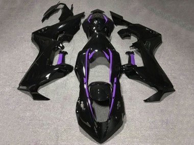 Buy 2017-2024 Glossy Black Purple Lining Honda CBR1000RR Motorcycle Fairings UK