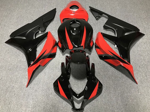 2007-2008 Red Glossy Black Honda CBR600RR Motorcycle Fairings UK