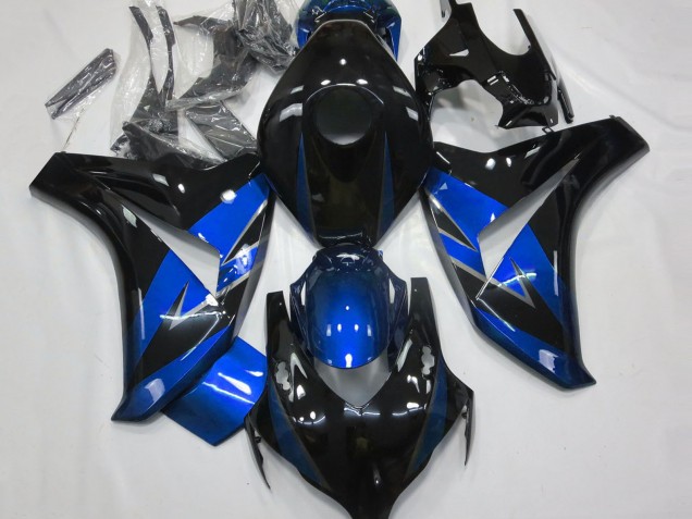 2008-2011 Blue Glossy Black Honda CBR1000RR Motorcycle Fairings UK