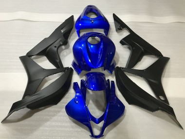 Buy 2007-2008 Blue Matte Black Honda CBR600RR Motorcycle Fairing Kits UK