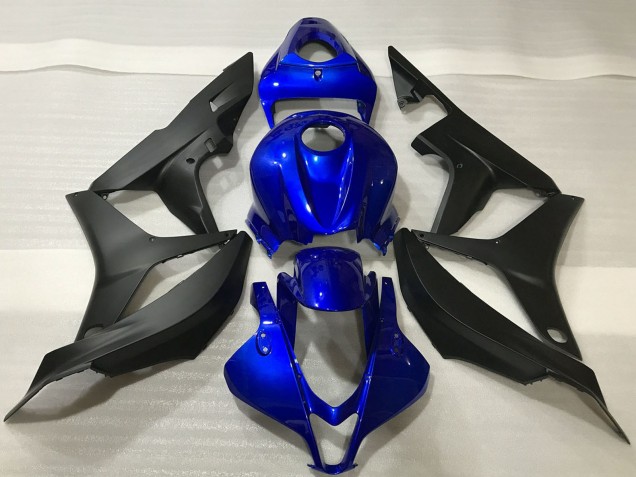 2007-2008 Blue Matte Black Honda CBR600RR Motorcycle Fairing Kits UK