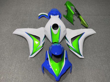 Buy 2008-2011 White Green Blue Honda CBR1000RR Motorcycle Fairings UK