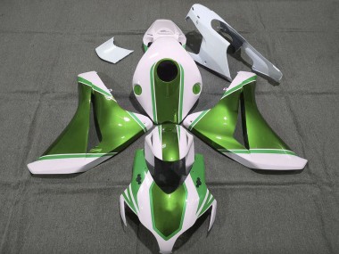 Buy 2008-2011 White Glossy Pearl Green Honda CBR1000RR Motorcycle Fairings UK