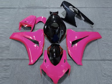Buy 2008-2011 Pink Glossy Black Honda CBR1000RR Motorcycle Fairings UK