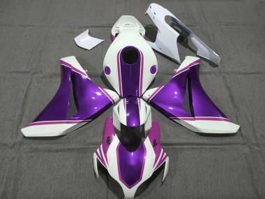 Buy 2008-2011 White Glossy Purple Pink Honda CBR1000RR Motorcycle Fairings UK
