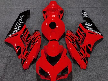 Buy 2004-2005 Red Glossy Black Flame Honda CBR1000RR Motorcycle Fairings UK