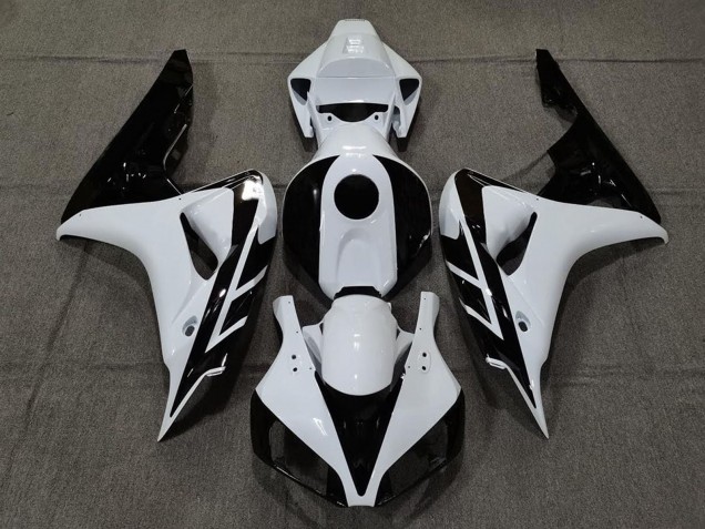 2006-2007 White Glossy Black Honda CBR1000RR Motorcycle Fairing UK