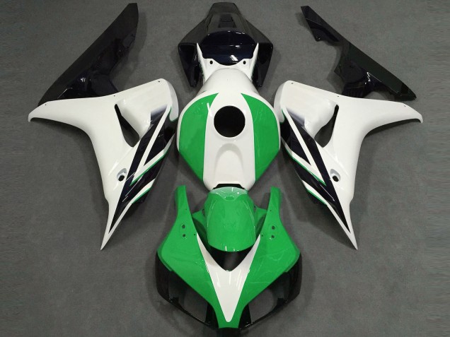 2006-2007 White Green Glossy Black Honda CBR1000RR Motorcycle Fairings UK