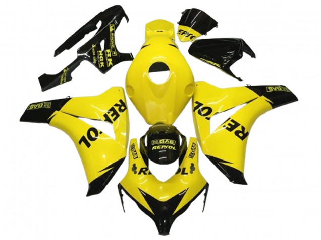 2008-2011 Yellow Black Glossy Repsol Honda CBR1000RR Motorcycle Fairings UK
