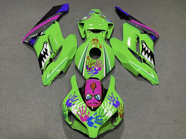 2004-2005 Green Purple Blue Black Shark Honda CBR1000RR Motorcycle Fairings UK