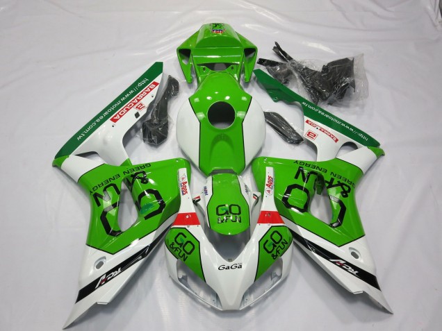 2006-2007 White Green Red Go Fun Honda CBR1000RR Motorcycle Fairings UK