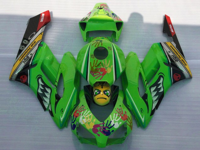 2004-2005 Green Yellow Black Red Shark Honda CBR1000RR Motorcycle Fairings UK