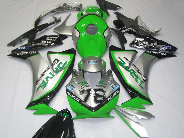 2012-2016 Silver Green Glossy Black Honda CBR1000RR Motorcycle Fairings UK