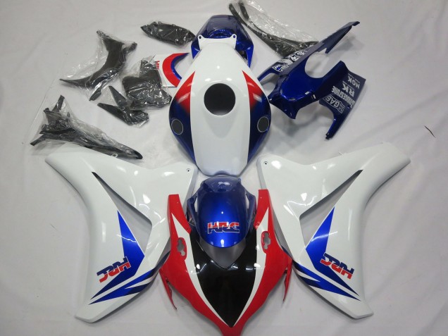 2008-2011 White Blue Red HRC Honda CBR1000RR Motorcycle Fairing UK