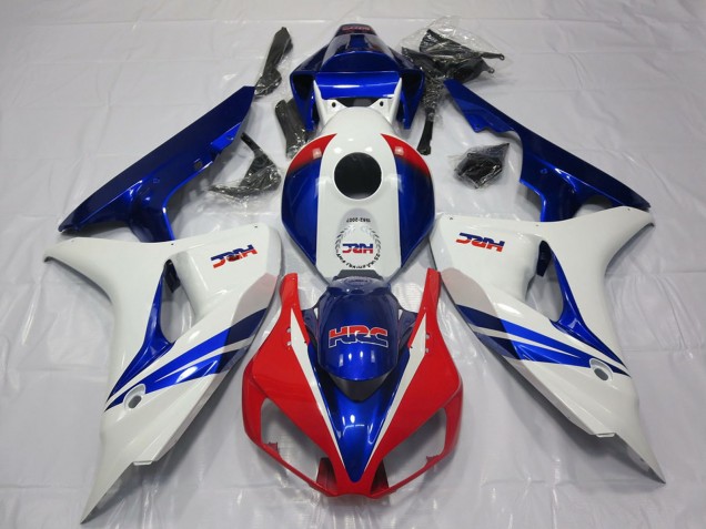 2006-2007 White Red Blue HRC OEM Style Honda CBR1000RR Motorcycle Fairing UK
