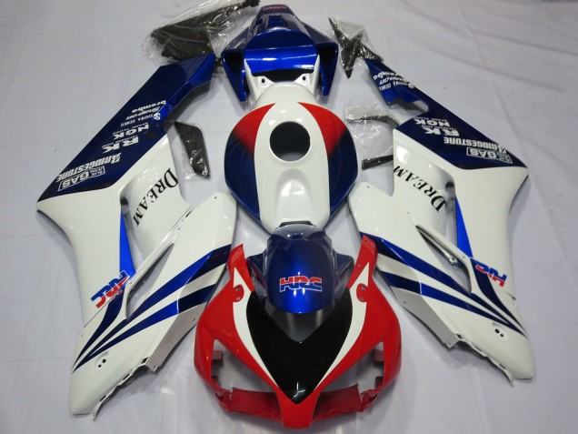 2004-2005 White Blue Red HRC OEM Style Dream Honda CBR1000RR Motorcycle Fairings UK