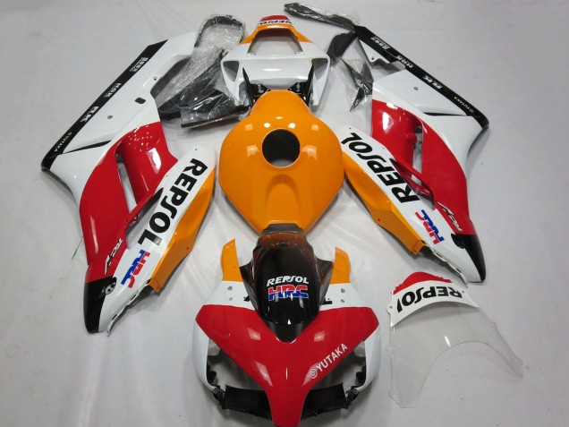 2004-2005 White Orange Red Glossy Black Repsol HRC Honda CBR1000RR Motorcycle Fairing UK