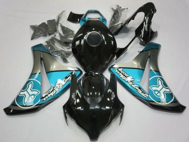 Buy 2008-2011 Light Blue Grey Glossy Black Honda CBR1000RR Motorcycle Fairings UK