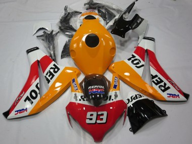 Buy 2008-2011 Orange White Red Glossy Black Repsol 93 Honda CBR1000RR Motorcycle Fairings UK