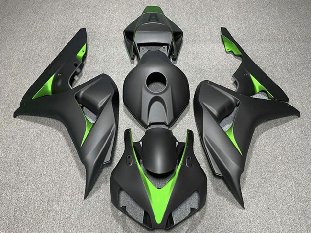 2006-2007 Matte Black Green Honda CBR1000RR Motorcycle Fairings UK