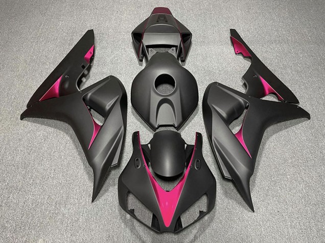2006-2007 Matte Black Pink Honda CBR1000RR Motorcycle Fairings UK