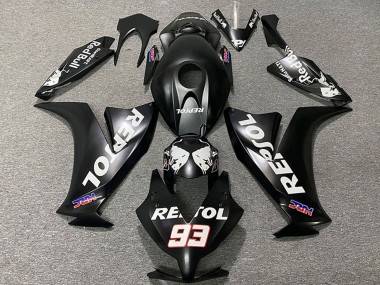 Buy 2012-2016 Matte Black White Repsol HRC 93 Honda CBR1000RR Motorcycle Fairings UK
