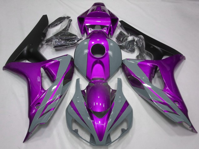 2006-2007 Nardo Grey Purple Matte Black Honda CBR1000RR Motorcycle Fairings UK