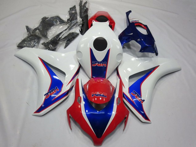 2008-2011 White Blue Red HRC OEM Style Honda CBR1000RR Motorcycle Fairings UK