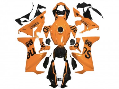 Buy 2017-2024 Orange Glossy Black Street Flava Honda CBR1000RR Motorcycle Fairings UK