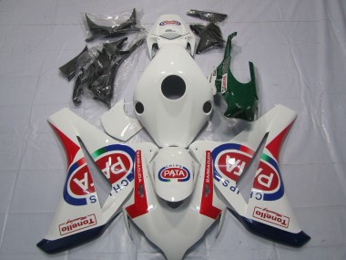 Buy 2008-2011 White Red Blue Pata Castrol Tonello Honda CBR1000RR Motorcycle Fairings UK