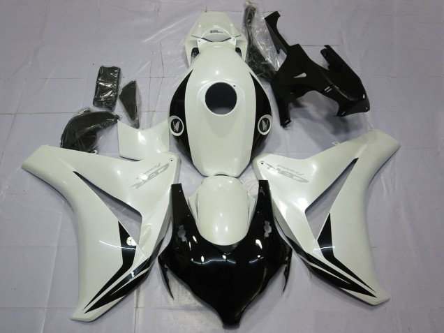 2008-2011 Pearl White Glossy Black Honda CBR1000RR Motorcycle Fairings UK
