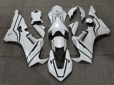 Buy 2017-2024 Pearl White Black Lining Honda CBR1000RR Motorcycle Fairings UK