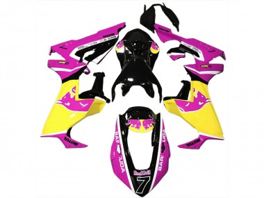 Buy 2017-2024 Pink Yellow Glossy Black Red Bull Honda CBR1000RR Motorcycle Fairings UK