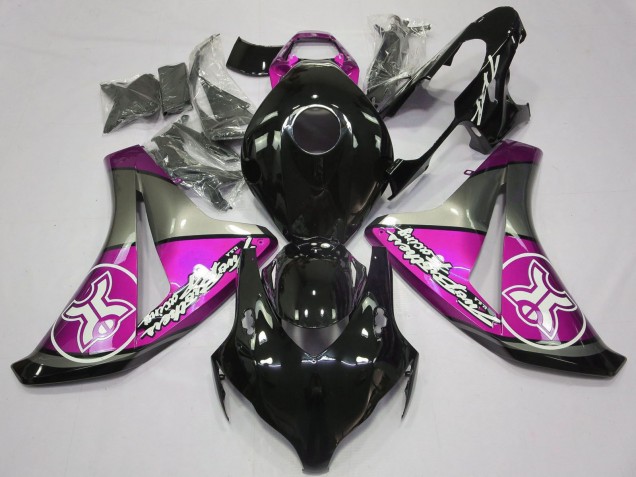 2008-2011 Grey Pink Glossy Black Honda CBR1000RR Motorcycle Fairings UK