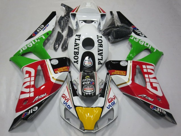 2006-2007 White Red Green Yellow Black Givi PlayBoy Honda CBR1000RR Motorcycle Fairings UK
