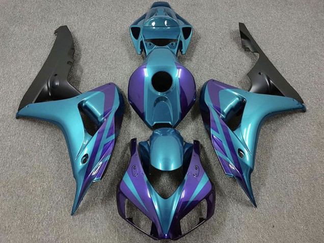2006-2007 Purple Emerald Matte Black Honda CBR1000RR Motorcycle Fairings UK