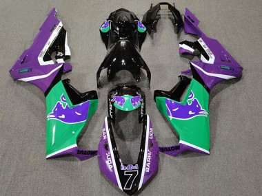Buy 2017-2024 Purple Green Glossy Black Red Bull Honda CBR1000RR Motorcycle Fairings UK