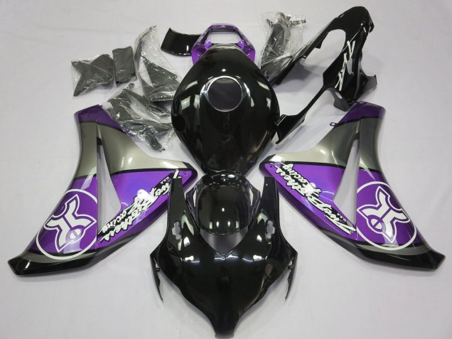 2008-2011 Purple Grey Glossy Black Honda CBR1000RR Motorcycle Fairings UK