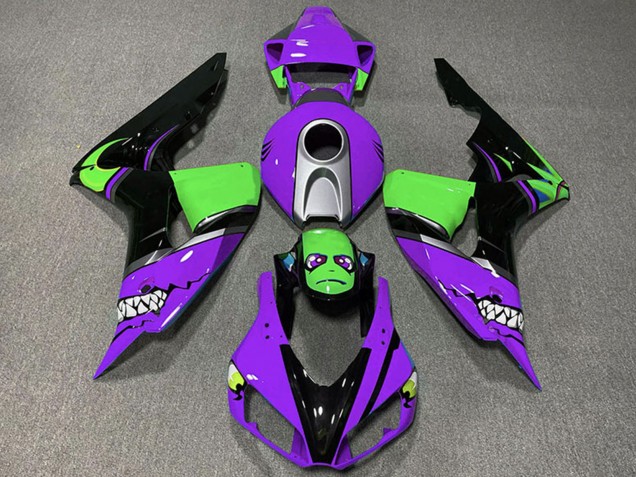 2006-2007 Purple Silver Green Glossy Black Shark Honda CBR1000RR Motorcycle Fairings UK