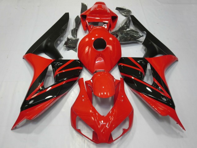 2006-2007 Red Glossy Black Matte Black Honda CBR1000RR Motorcycle Fairings UK