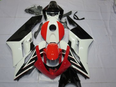 Buy 2004-2005 White Red Glossy Black Stripe Honda CBR1000RR Motorcycle Fairings UK