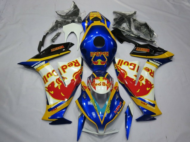 2012-2016 White Blue Yellow Red Bull Honda CBR1000RR Motorcycle Fairings UK