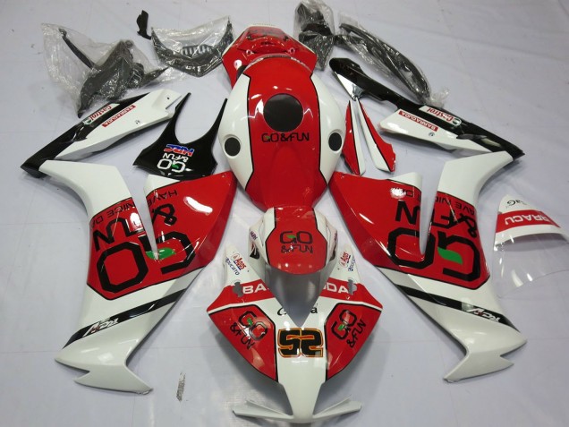 2012-2016 White Red Go&Fun Honda CBR1000RR Motorcycle Fairings UK