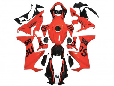 Buy 2017-2024 Red Glossy Black Street Flava Honda CBR1000RR Motorcycle Fairings UK