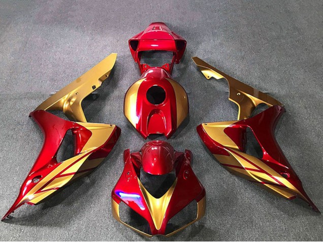 2006-2007 Gold Red Honda CBR1000RR Motorcycle Fairings UK